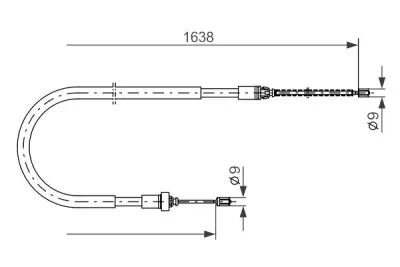 Cable de accionamiento, freno de estacionamiento BOSCH 1 987 477 586 BOSCH 1 987 477 586 Comprar En Línea